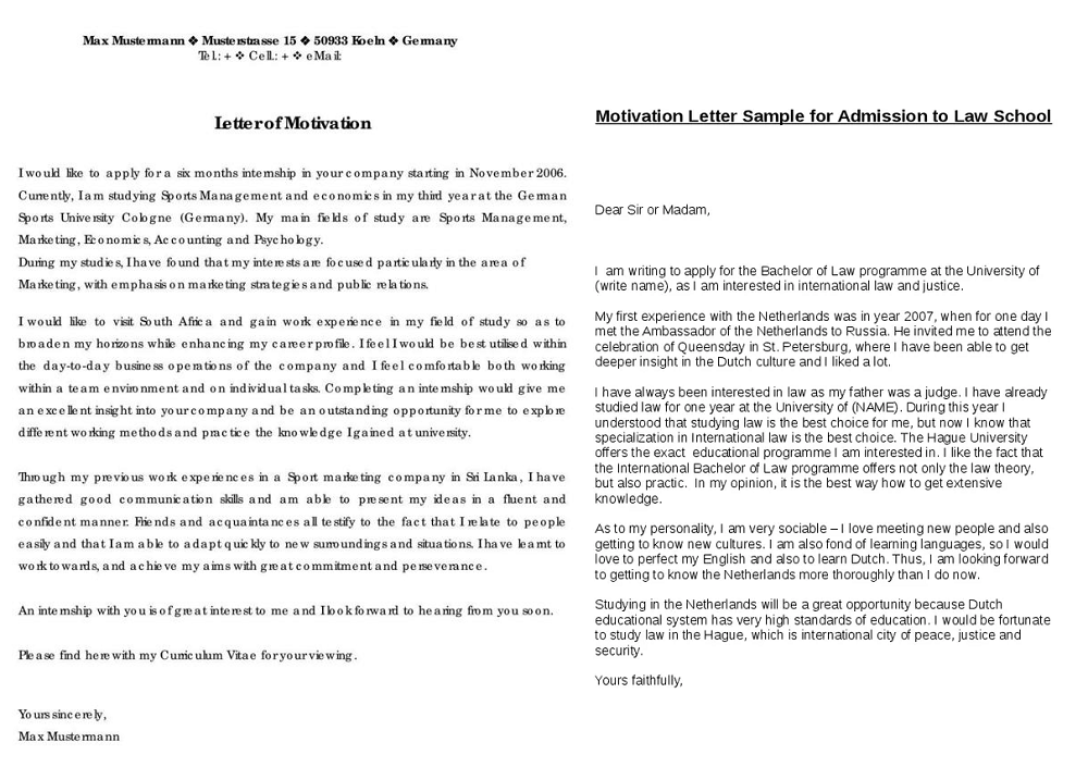 How to write a motivational letter for university admission
